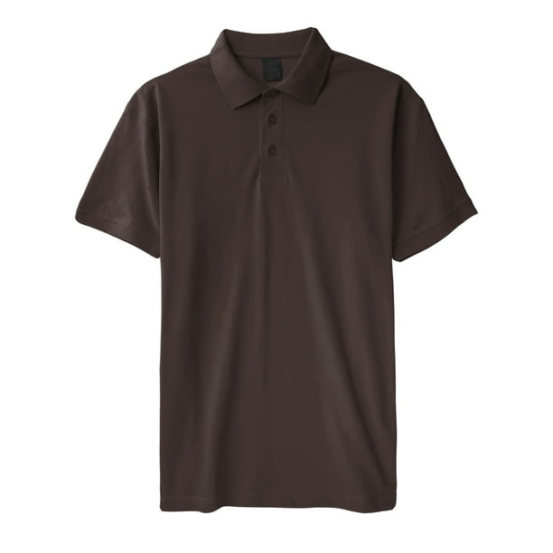 Men’s Striped T-Shirts Regular Fit Pique Polo PolyCotton Tops Casual Shirt S-2XL 
